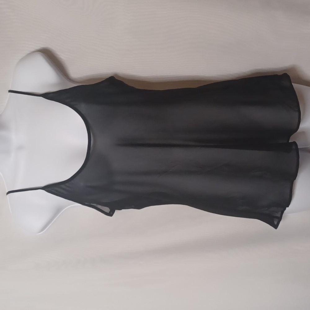 COACH Sheer Black Cami Top. Size 6